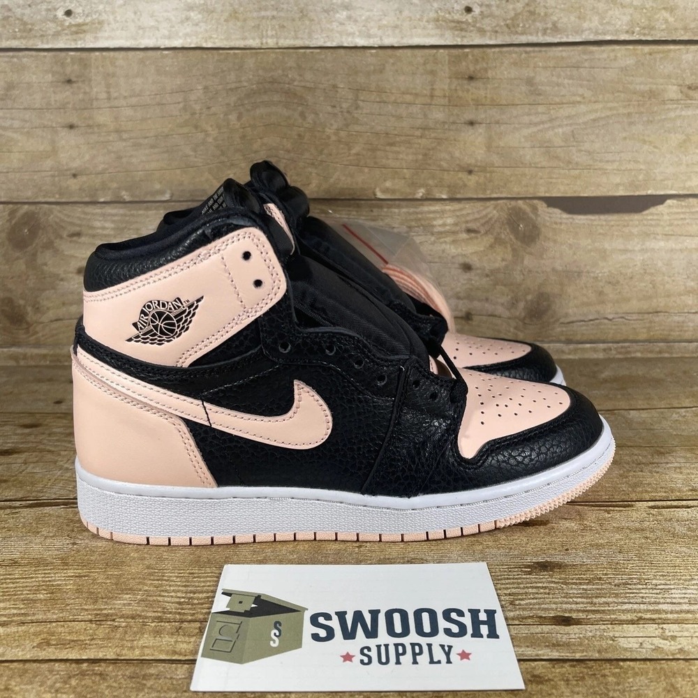 Nike Air Jordan 1 Retro High OG Crimson Tint Black Shoes GS 575441-081 Size 6.5Y